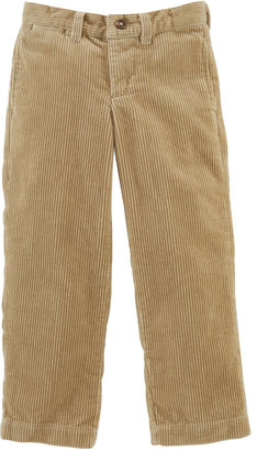Ralph Lauren Childrenswear 8-Wale Corduroy Pants, Khaki, Sizes 2-7