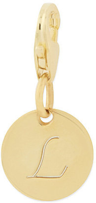 Anna Lou Gold plated small l disk charm