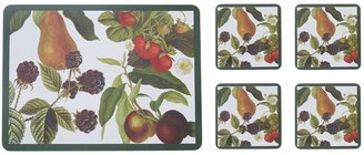 Linea Botanical fruits placemat and coaster set