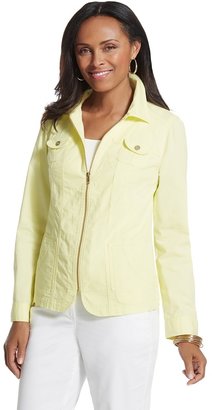 Chico's Cool Cotton Utility Jacket