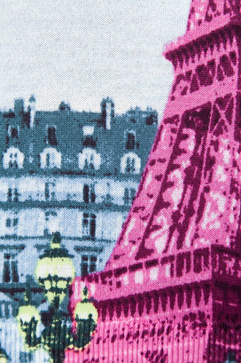 Tibi Eiffel Tower Printed Raglan Sweater