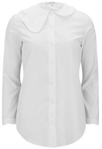 Carven Women's Poplin Shirt White
