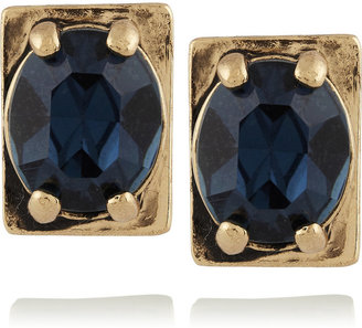Lulu Frost Nebula gold-tone crystal earrings