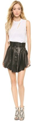 A.L.C. Jay Leather Skirt