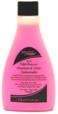 SuperNail Super Nail 120 ml Non Acetone Polish Remover (Pink) (3-Pack) with Free Nail File