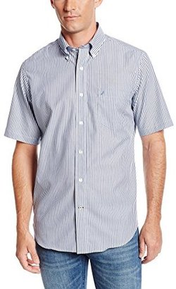 Nautica Men's Short Sleeve Stripe Shirt