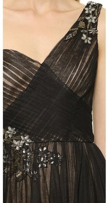 Notte by Marchesa 3135 Notte by Marchesa One Shoulder Cocktail Dress