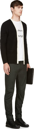 Band Of Outsiders Black & Cream Knit Cardigan
