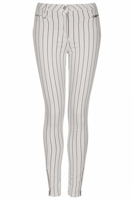 Topshop Stripe Skinny Trousers