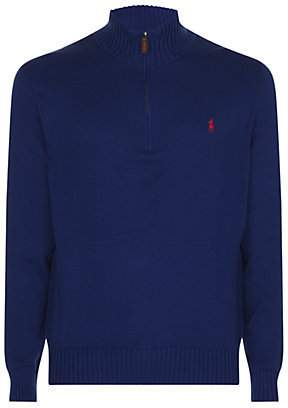 Polo Ralph Lauren Cotton Half Zip Sweater