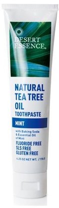 Desert Essence Natural Tea Tree Oil Toothpaste with Baking Soda and Essential Oil of Mint - 6.25 oz