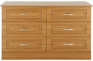 Consort Furniture Limited Dorchester Ready Assembled 3 + 3 Chest of Drawers