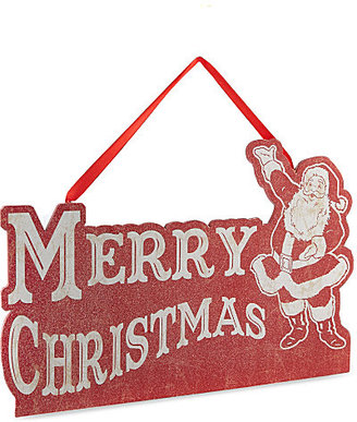 Kurt Adler Wooden Merry Christmas sign