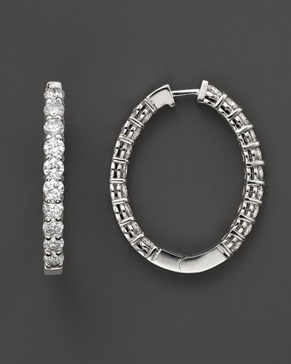 Bloomingdale's Diamond Inside-Out Hoop Earrings in 14 Kt. White Gold, 6.0 ct. t.w.