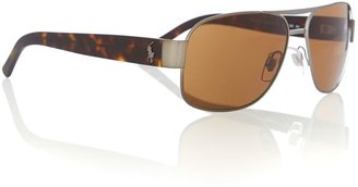 Polo Ralph Lauren Men`s brown square sunglasses