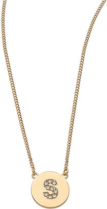 Blu Bijoux Gold Vermeil Initial Pendant Necklace