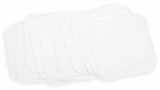 SpaSilk 10-Pack Washcloths in White