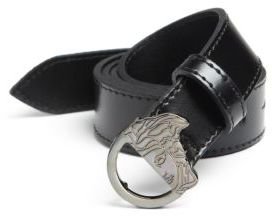 Versace Medusa Logo Leather Belt