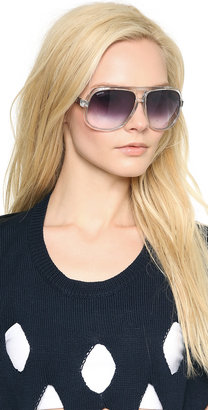 Gucci Mirrored Oversized Aviator Sunglasses