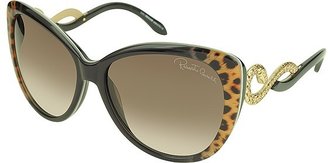 Roberto Cavalli Women's 736S 05G Kurumba Brown Leopard & Black Sunglasses