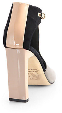 Reed Krakoff Atlast Leather & Suede Cutout Colorblock Ankle Boots