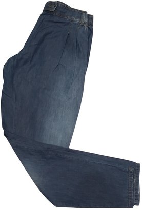 John Galliano Blue Cotton Trousers