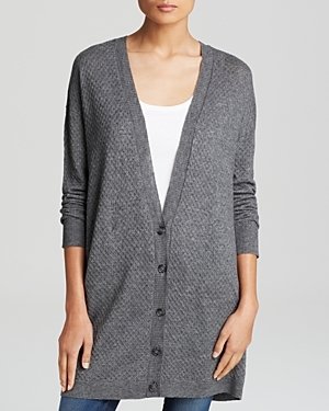 Soft Joie Cardigan - Fatima Textured Button Front V Neck