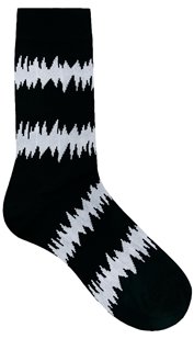 ASOS Socks with Monochrome Stripe - Black