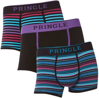 Pringle Men's 3 pack multistripe trunk