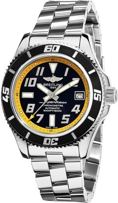Breitling Men's A1736402/BA32SS Superocean Abyss Black and Yellow Dial Watch