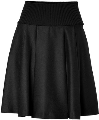Jil Sander Navy Flared skirt in Black