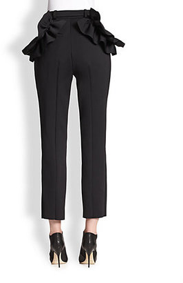 Simone Rocha Belted Ruched-Accent Pants