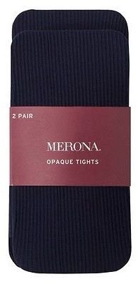 Merona Women's Opaque and Ribbed Tights 2-Pack