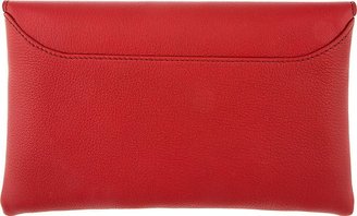 Givenchy Red Leather Small Antigona Envelope Clutch