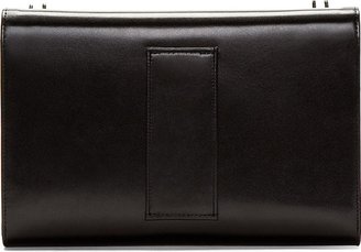 Undercover Black Cutout Noise Thoughts Runway Clutch