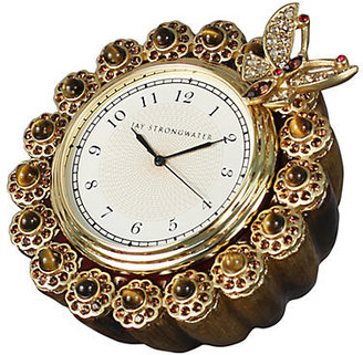 Jay Strongwater Jeweled Enamel Clock
