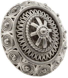 Juicy Couture R-Silver Filigree Ring