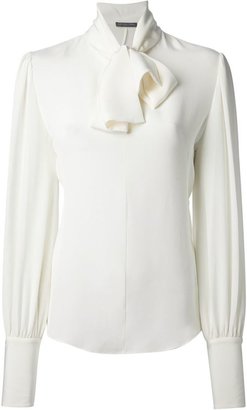 Alexander McQueen pussy bow blouse