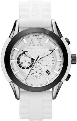 Armani Exchange AX1225 Active White Silicone Mens Watch