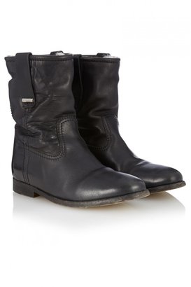 Burberry Alaska Shearling Lined Leather Boots