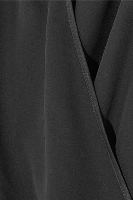 Kiki de Montparnasse Wrap-front silk-chiffon bodysuit