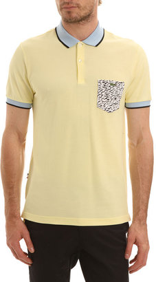 Lacoste LIVE - Ultra Slim Fit Polo Shirt, Short Sleeves Yellow Perle Cotton