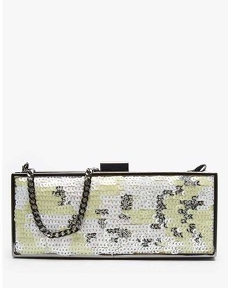 French Connection Abby Sequin Box Clutch