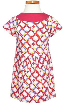 Tea Collection 'Gunta's Circles' Wrap Dress (Toddler Girls, Little Girls & Big Girls)