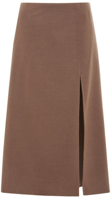 Marc Jacobs Double-Face A-Line Skirt Cocoa