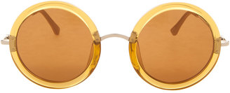 The Row Acetate Oversized Round Sunglasses