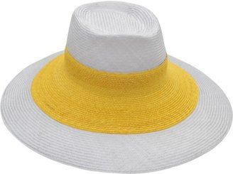 Inverni Straw Hat with Yellow Rim