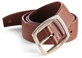 Brioni Pebbled Leather Belt