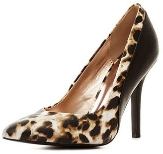 Charlotte Russe Leopard Print Pointed Toe Pumps