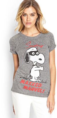 Forever 21 Heathered Snoopy Tee